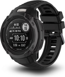 SmartCase רצועה לשעון 2X Garmin Instinct סיליקון איכותי שחור אבזם שחור