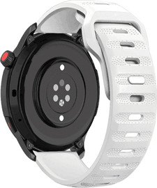 SmartCase רצועת סיליקון White סגירה פנימית Quick Release 22mm טקסטורת נקודות