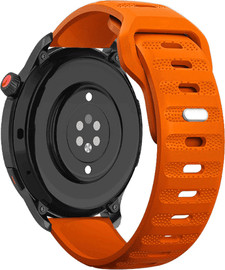 SmartCase רצועת סיליקון Orange סגירה פנימית Quick Release 22mm טקסטורת נקודות