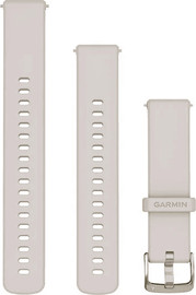 GARMIN רצועת סיליקון מקורית Quick Release 18mm מבית Garmin Ivory with Soft Gold Hardware