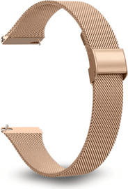 SmartCase רצועת ברזל צרה עם סוגר Quick Release 22mm צבע Rose Gold