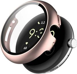 SmartCase כיסוי מלא PC לשעון Google Pixel Watch 1/2/3 41mm צבע Rose Pink