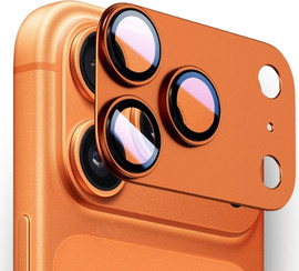 SmartCase מגן למצלמה iPhone 17 Pro מטאלי בצבע Orange