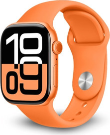 SmartCase רצועת סיליקון פרימיום FKM אפל ווטש 40/41/42mm בצבע Orange LEOBANDS AW02