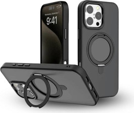 SmartCase כיסוי לאייפון iPhone 17 Pro Max דגם NaNoX Matte MagSafe Ring שחור
