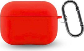 SmartCase כיסוי איירפודס פרו 3 סיליקון עם אבזם בצבע אדום