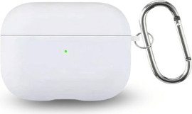SmartCase כיסוי איירפודס פרו 3 סיליקון עם אבזם בצבע לבן