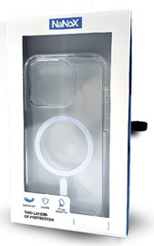 SmartCase כיסוי שקוף עבה קשיח לאייפון iPhone 17 Pro תומך MagSafe מבית NaNoX