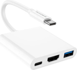 SmartCase מתאם BOROFONE DH4 Type-C ל-HDMI 4K USB 3.0 וטעינה מהירה ‎60W‎