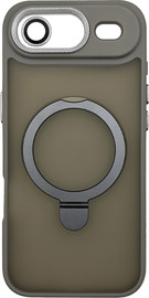 SmartCase כיסוי טבעת תומך MagSafe ל-Apple iPhone 17 Air עם מגן מצלמה מבית Velox אפור