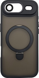 SmartCase כיסוי טבעת תומך MagSafe ל-Apple iPhone 17 Air עם מגן מצלמה מבית Velox שחור