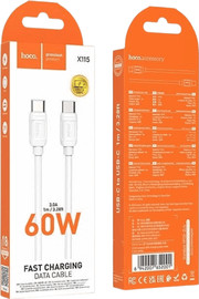 HOCO כבל טעינה וסנכרון מהיר אורך 1 מטר חיבור USB-C ל USB-C דגם Hoco X115 60W
