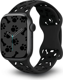 HOCO רצועת סיליקון אפל ווטש 40/41/42mm בצבע שחור Hoco WA38 Dog Paw