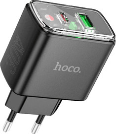 HOCO מטען קיר מהיר 30W עם כניסות USB-Type C + USB-A מבית hoco