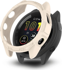 SmartCase כיסוי סיליקון חלקי גרמין פוראנר Garmin forerunner 265s שמנת