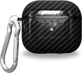 SmartCase כיסויי איירפודס סיליקון קשיח איכותי עבור איירפודס 4 סגנון קרבון שחור