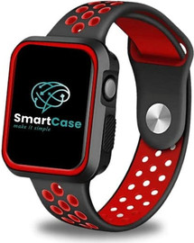 SmartCase סט רצועה וכיסוי תואם לשעון אפל ווטש 40mm שחור אדום