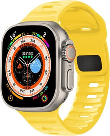 SmartCase רצועה לאפל ווטש 44/45/46/49mm סיליקון 26mm רחב Yellow 9#