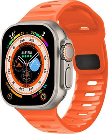 SmartCase רצועה לאפל ווטש 44/45/46/49mm סיליקון 26mm רחב Orange 12#