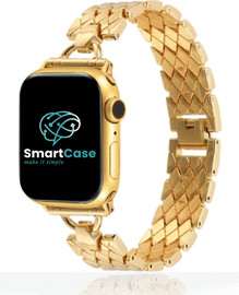 SmartCase רצועת צמיד דרקון לשעון אפל ווטש 40/41/42mm בצבע זהב