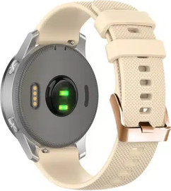 SmartCase רצועת סיליקון בז' עם אבזם Quick Release 22mm Rose Gold