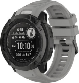 SmartCase רצועה לשעון Garmin Instinct 2X סיליקון אפור