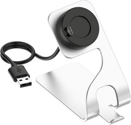 SmartCase מעמד משולב מטען לשעון גרמין Garmin צבע כסוף