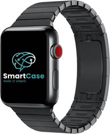 SmartCase רצועת ברזל לשעון אפל 40/41/42mm פרימיום Link Bracelet בצבע שחור