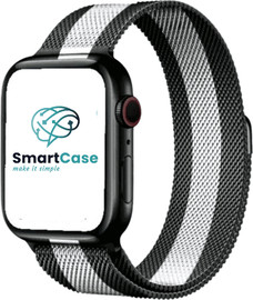 SmartCase רצועה לאפל ווטש 44/45/46/49mm ברזל מגנט שחור לבן