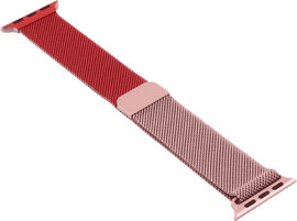 SmartCase רצועה לאפל ווטש 44/45/46/49mm ברזל מגנט אדום ורוד