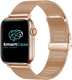 SmartCase רצועה לאפל ווטש 40/41/42mm ברזל עם סוגר Rose Gold