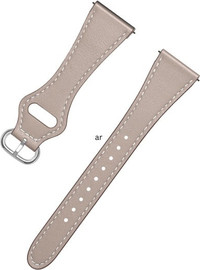 SmartCase רצועת עור צרה Starlight 22mm עם אבזם עגול כסוף
