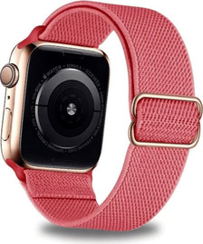 SmartCase רצועה לאפל ווטש 38/40/41mm ניילון נמתח 14# Rose red אבזם זהב ורדים