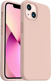 SmartCase כיסוי לאייפון 15 פרו סיליקון מגע קטיפה iPhone 15 Pro ורוד Pink Sand