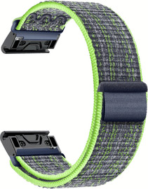 SmartCase רצועה לשעון גרמין ניילון QuickFit 22MM ירוק בהיר כחול 04#