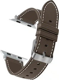 SmartCase רצועה לאפל ווטש 44/45/46/49mm סיליקון דמוי עור Gray