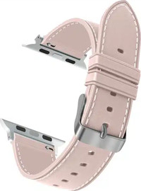 SmartCase רצועה לאפל ווטש 44/45/46/49mm סיליקון דמוי עור Pink