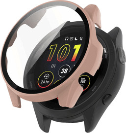 SmartCase כיסוי היקפי מלא זכוכית Garmin forerunner 165 Pink