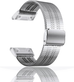 SmartCase רצועה ברזל לגרמין Mesh Milanese QuickFit 26mm כסוף