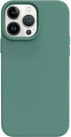 SmartCase כיסוי סיליקון iPhone 12 Pro Max מגע קטיפה Gray + Green #21
