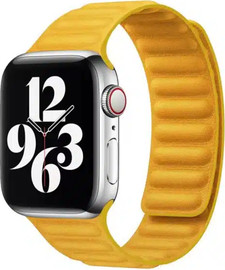 SmartCase רצועה לאפל ווטש 44/45/46/49mm בד FineWoven סגירה מגנטית 2# yellow