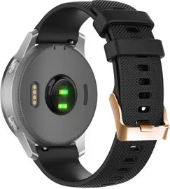 SmartCase רצועת סיליקון שחור עם אבזם Quick Release 20mm Rose Gold