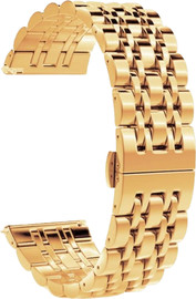 SmartCase רצועת ברזל חוליות Quick Release 22mm Seven Beads זהב ורדים