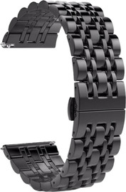 SmartCase רצועת ברזל חוליות Quick Release 22mm Seven Beads שחור