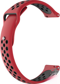 SmartCase רצועת סיליקון ספורט אדום שחור Quick Release 22mm סגירה פנימית