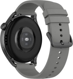 SmartCase רצועת סיליקון חלקה Quick Release 22mm אבזם שחור Dark gray