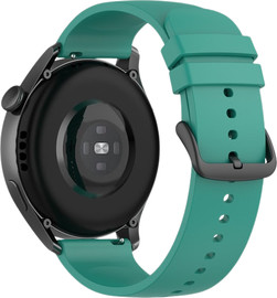 SmartCase רצועת סיליקון חלקה Quick Release 22mm אבזם שחור Pine green