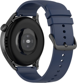 SmartCase רצועת סיליקון חלקה Quick Release 22mm אבזם שחור Midnight blue