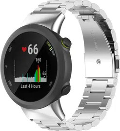 SmartCase רצועת ברזל חוליות לשעוני Garmin Forerunner 45/45S Swim 2 בצבע Silver