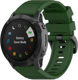 SmartCase רצועת סיליקון לשעוני גרמין פניקס Army green QUICKFIT 22MM